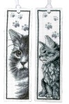 Vervaco Two Cats Bookmark kit